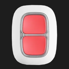 Бездротова тривожна кнопка Ajax DoubleButton (White)