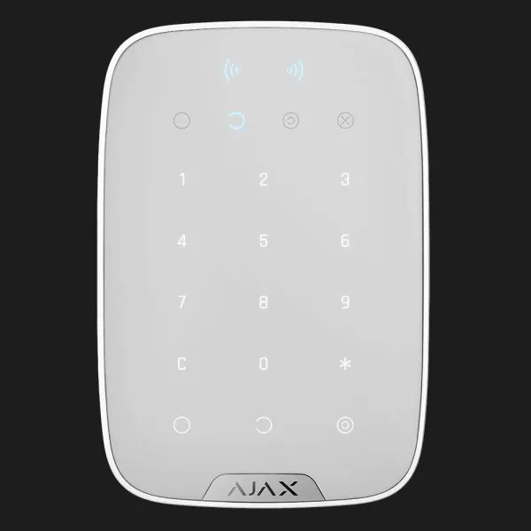 Бездротова сенсорна клавіатура Ajax Keypad Plus (White)