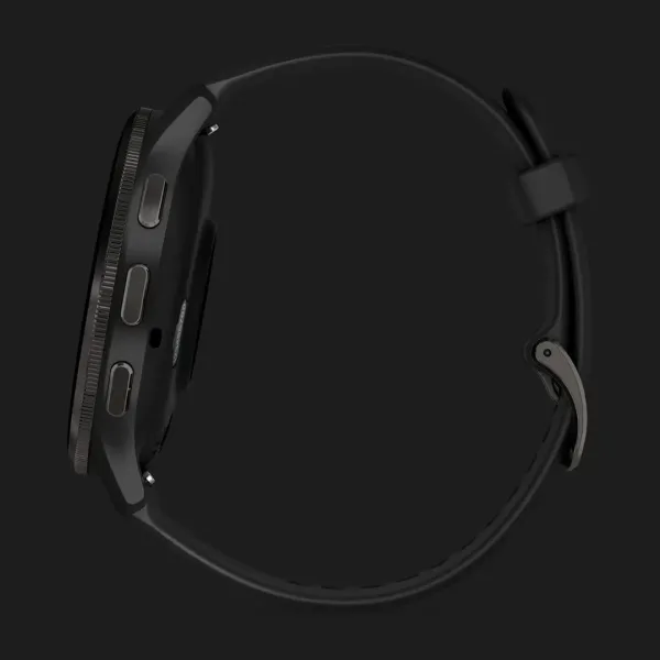Garmin Venu 3 Slate Stainless Steel Bezel with Black Case and Silicone Band