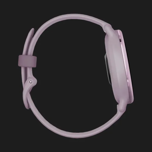 Garmin Vivoactive 5 Metallic Orchid Aluminum Bezel with Orchid Case and Silicone Band