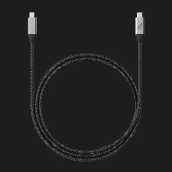 Кабель Satechi USB4 Pro 240W (Space Gray) (1.2 m) (ST-YU4120M)