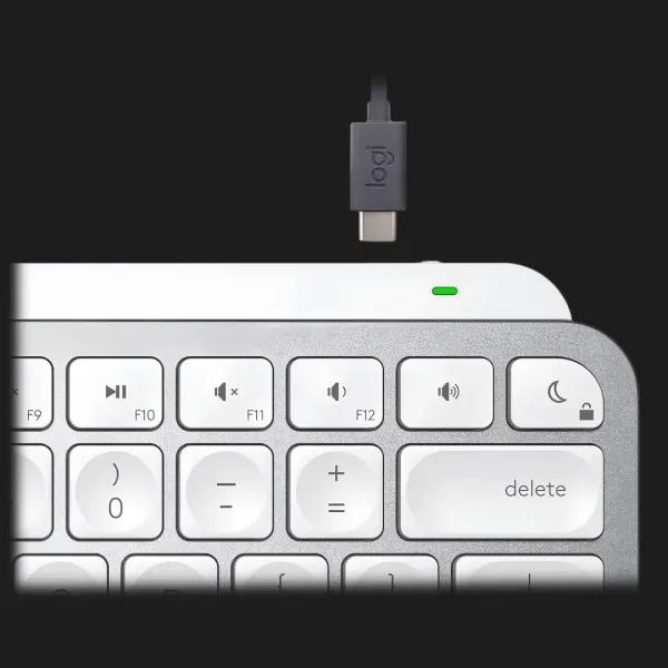 Клавіатура бездротова Logitech MX Keys Mini For Mac Minimalist Wireless Illuminated (Pale Gray) (UA)