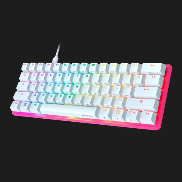 Клавіатура ігрова HyperX Alloy Origin 60 Red USB RGB ENG/RU (Pink) (UA)