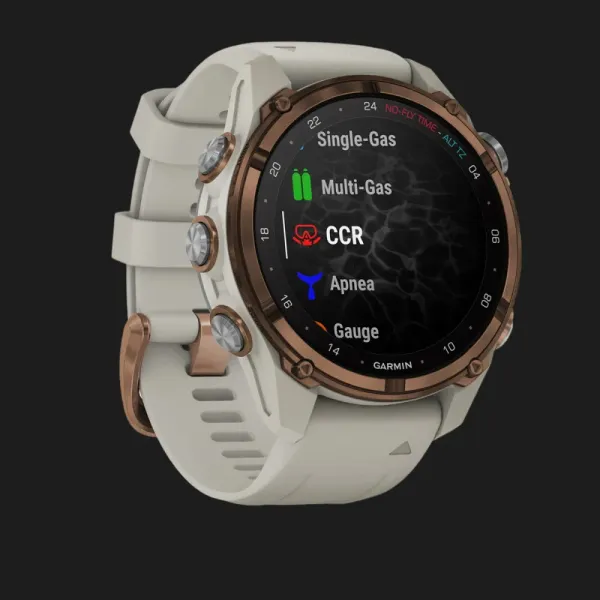 Garmin Descent Mk3i 43mm Bronze PVD Titanium with French Gray Silicone Band