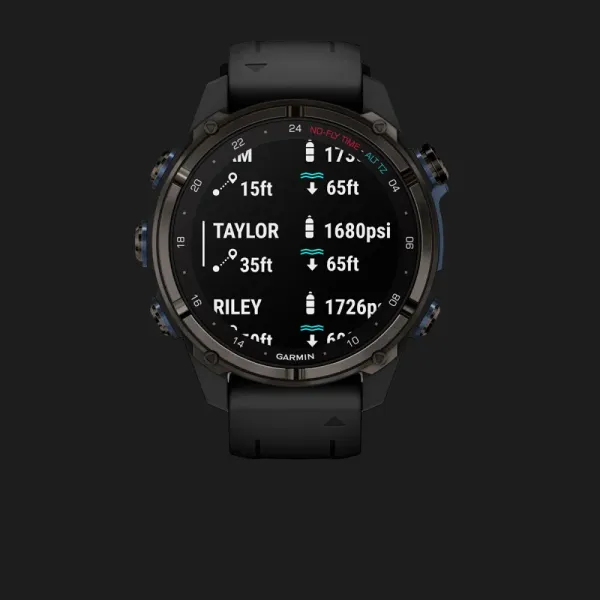 Garmin Descent Mk3i 43mm Carbon Gray DLC Titanium with Black Silicone Band
