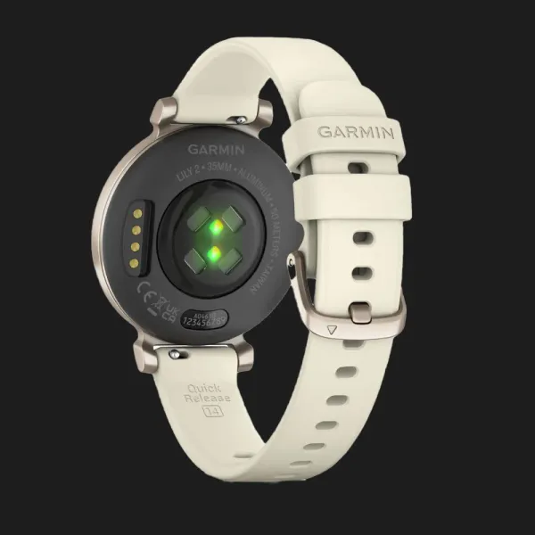 Garmin Lily 2 Cream Gold with Coconut Silicone Band