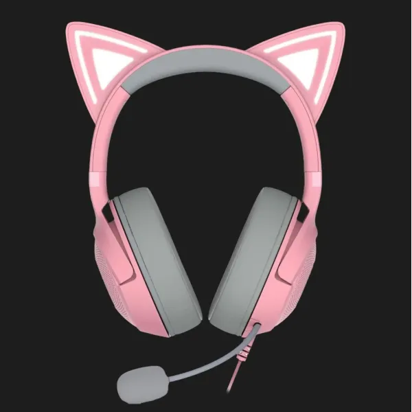 Ігрова гарнітура RAZER Kraken Kitty V2 (Quartz) (RZ04-04730200-R3M1) (UA)
