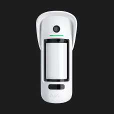 Датчик руху вуличний з фотофіксацією Ajax MotionCam Outdoor, Jeweler, бездротовий (White)
