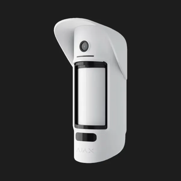 Датчик руху вуличний з фотофіксацією Ajax MotionCam Outdoor, Jeweler, бездротовий (White)