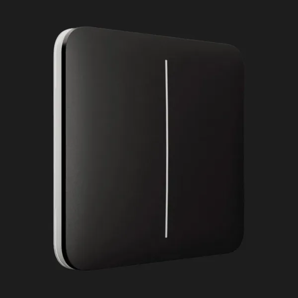 Вимикач двоклавішний Ajax LightSwitch (Black)