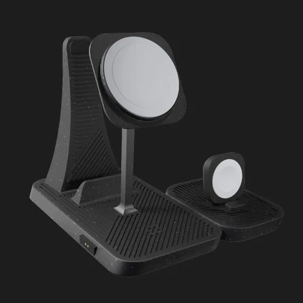 Безпровідна зарядка Zens 4-in-1 Modular Wireless Charger with iPad Charging Stand (ZEAPM03/00) (Black)