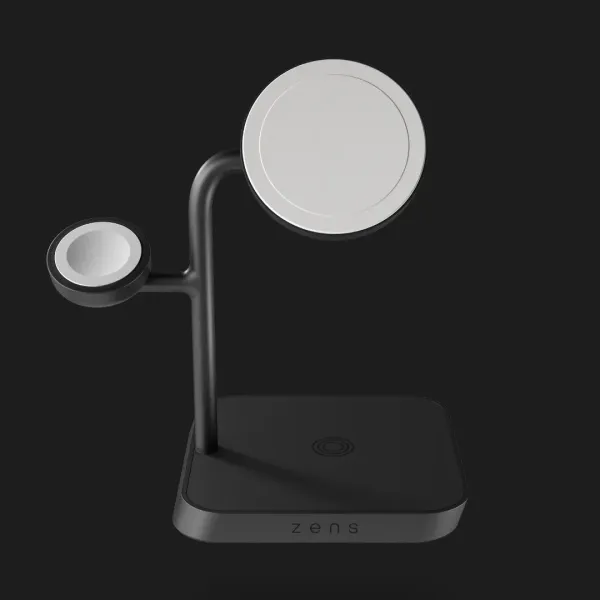 Безпровідна зарядка Zens 4-in-1 MagSafe + Watch Wireless Charging Station (ZEAPDC01/00) (Black)