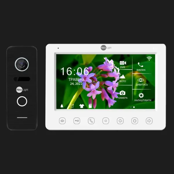 Комплект відеодомофону Neolight NeoKIT HD WiFi (Black)