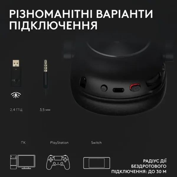 Ігрові навушники Logitech G Pro X2 Wireless LightSpeed (Magenta) (UA)
