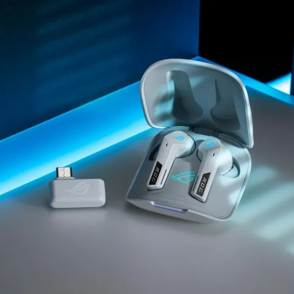 Ігрова гарнітура ASUS ROG Cetra True Wireless SpeedNova (White)