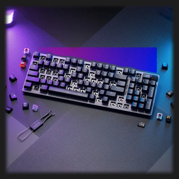 Клавіатура ігрова ASUS ROG Strix Scope II 96 Wireless NX Snow EN PBT (UA)