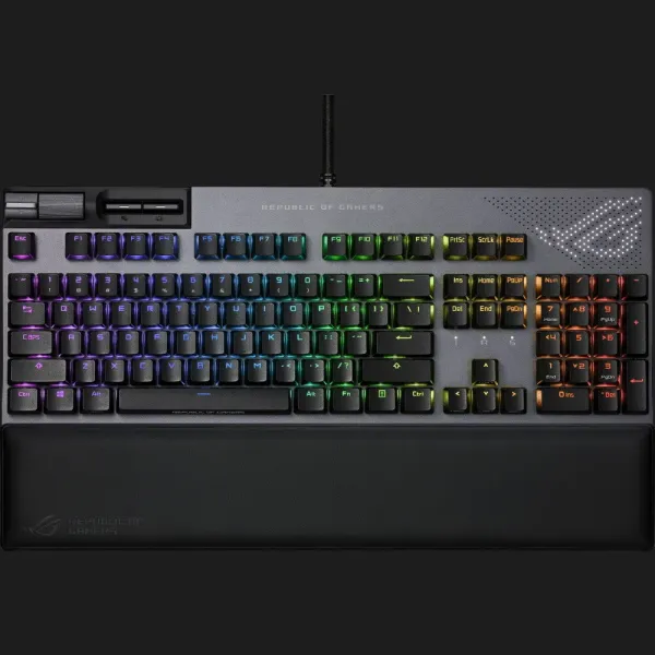 Клавіатура ігрова ASUS ROG Strix Flare II Animate NX Red EN PBT (Black) (UA)