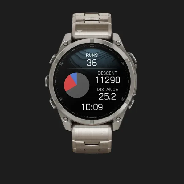 Garmin Fenix 8 47mm AMOLED Sapphire Titanium with Titanium Band