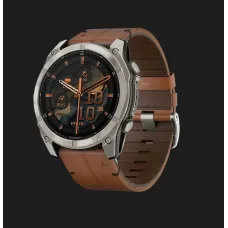 Garmin Fenix 8 51mm AMOLED Sapphire Titanium with Chestnut Leather Band (010-02905-40)