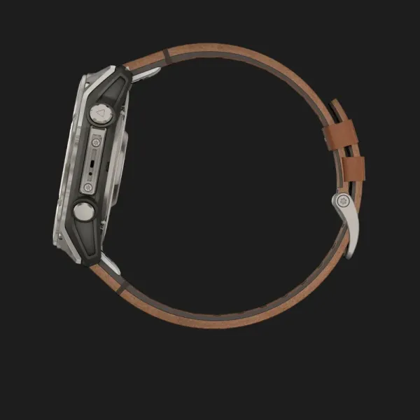 Garmin Fenix 8 51mm AMOLED Sapphire Titanium with Chestnut Leather Band (010-02905-40)