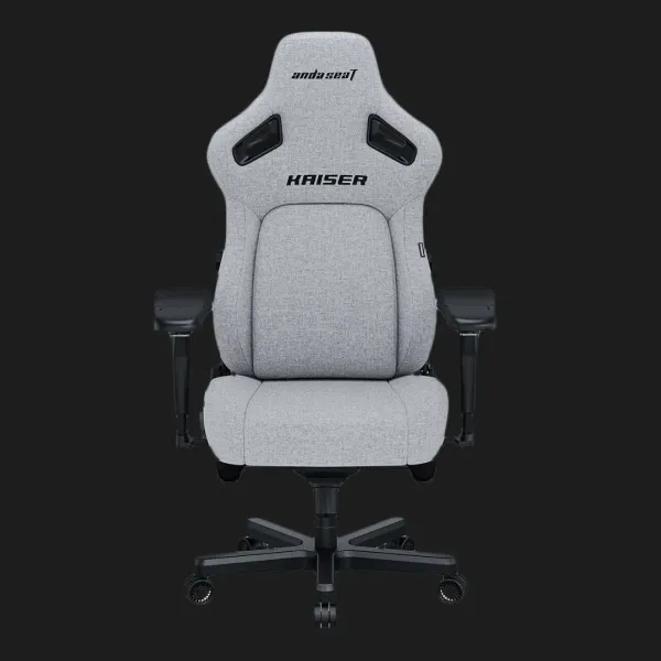 Крісло ігрове Anda Seat Kaiser 4 Size XL Linen Fabric (Gray) (UA)