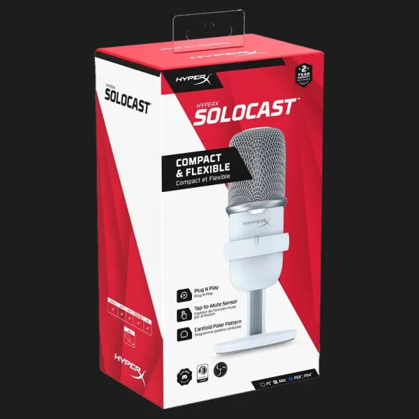 Мікрофон HyperX SoloCast (White) (UA)