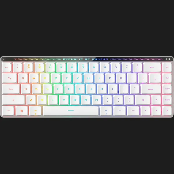 Клавіатура ігрова ASUS ROG Falchion RX Low Profile, EN/UK (White) (UA)