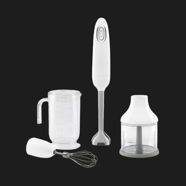 Блендер занурювальний SMEG з аксесуарами (HBF03WHEU) (White)