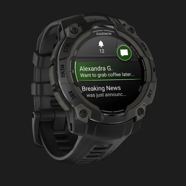 Garmin Instinct 3 45mm AMOLED Black with Black Band