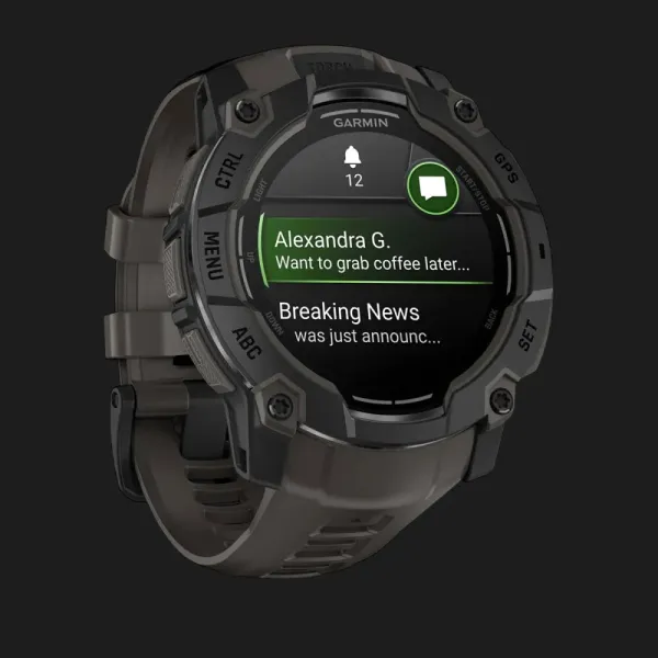 Garmin Instinct 3 50mm AMOLED Black with Charcoal Band