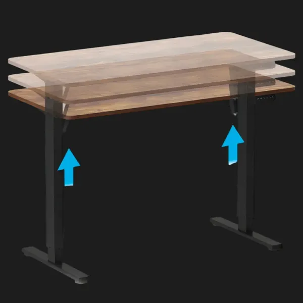 Комп'ютерний стіл OfficePro ODE1260DW (Dark Wood/Black) (UA)