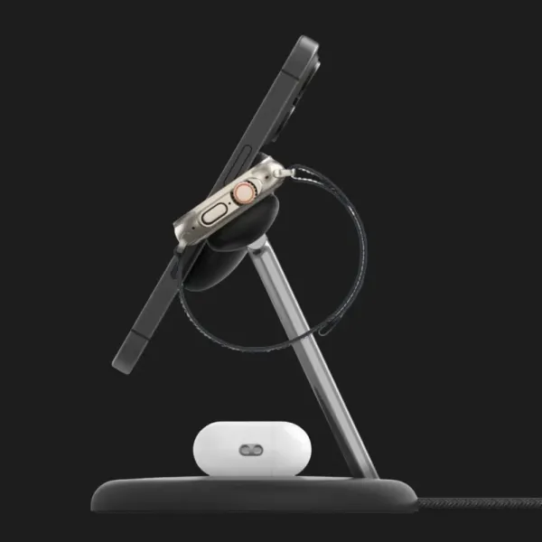 Безпровідна зарядка Belkin 3в1 Magnetic Qi2 15Вт (Black)