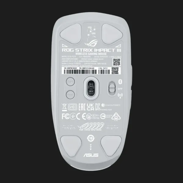 Ігрова миша Asus ROG Strix Impact III Wireless (White) (UA)