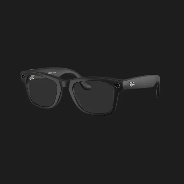 Смарт-окуляри Ray-Ban Meta Wayfarer Large Matte Black/Clear to Graphite Green Transitions (RW4008 601S1M 53-22) (L)