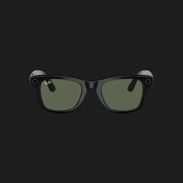 Смарт-окуляри Ray-Ban Meta Wayfarer Shiny Black/Green (RW4006 601/71 50-22) (M)