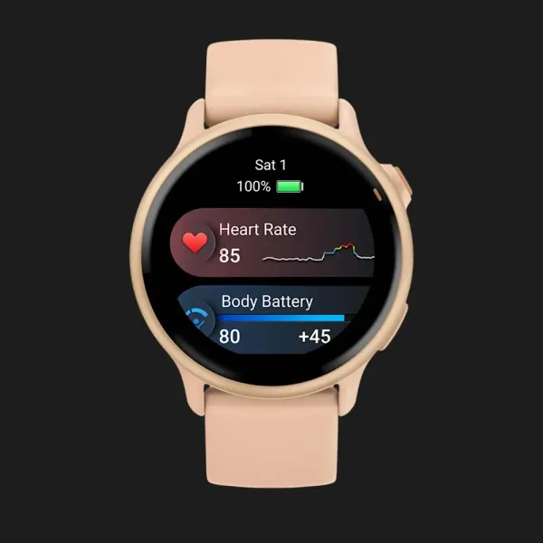 Garmin Vivoactive 6 Metallic Pink Dawn with Pink Dawn Band