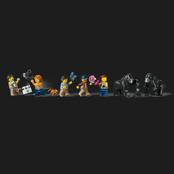 Конструктор LEGO City Вертоліт у базовому таборі для дослідження джунглів (60437)