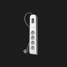 Мережевий фільтр Belkin 4хТип F, 3x1.5мм кв, 16А з захистом від перенапруги, 2м (White)
