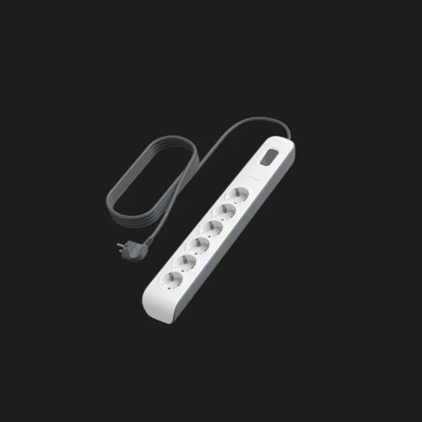 Мережевий фільтр Belkin 6хТип F, 3x1.5мм кв, 16А, з захистом від перенапруги, 2м (White)