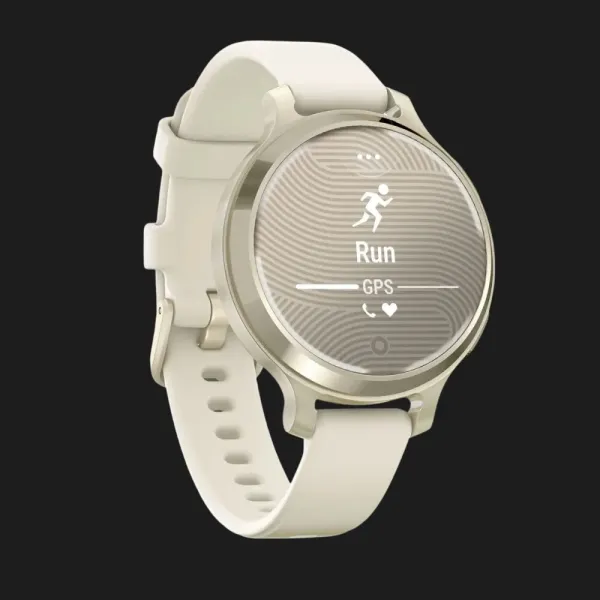 Garmin Lily 2 Active Lunar Gold with Bone Silicone Band