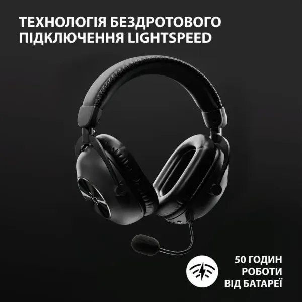 Ігрові навушники Logitech G Pro X2 Wireless LightSpeed (Black) (EU)