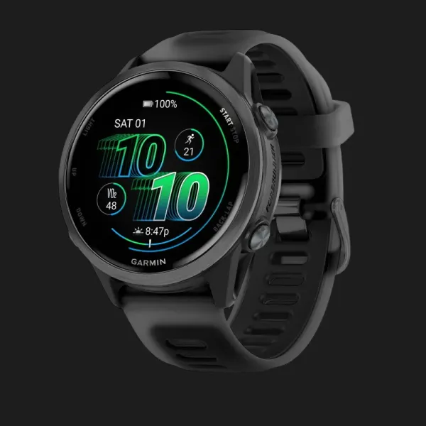 Garmin Forerunner 570 42mm Slate Gray Aluminum with Translucent Black/Black Band