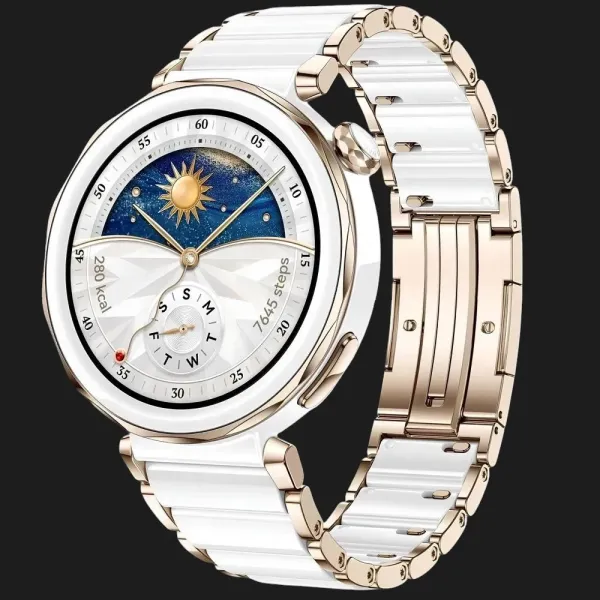 Смарт-годинник HUAWEI Watch GT 5 Pro 42mm (Ceramic White)