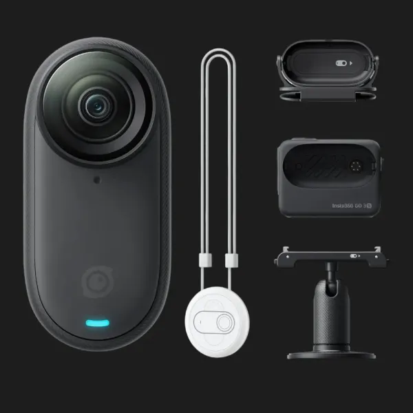 Екшн-камера Insta360 GO 3S 4K Standard Bundle 128GB (Midnight Black)
