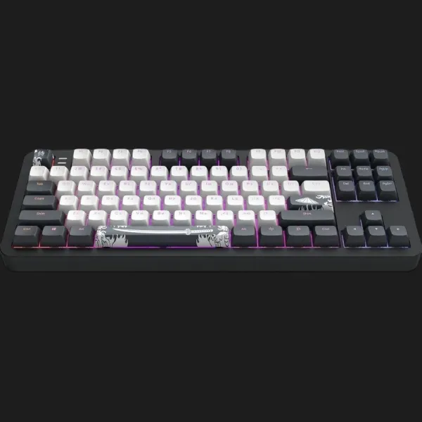 Клавіатура ігрова Dark Project ALU87 Bushido ENG/UA (Black/White) (UA)