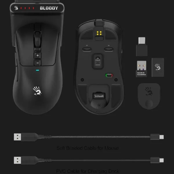 Ігрова миша Bloody R73 Ultra Duo (Black) (UA)