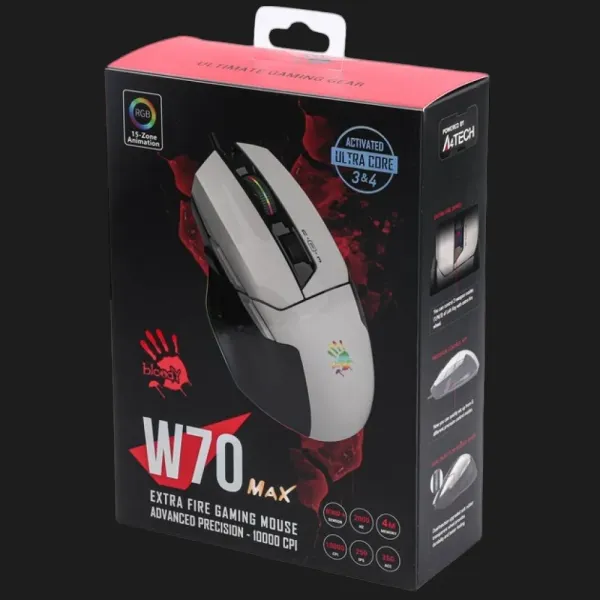 Ігрова миша Bloody W70 Max (Panda White) (UA)