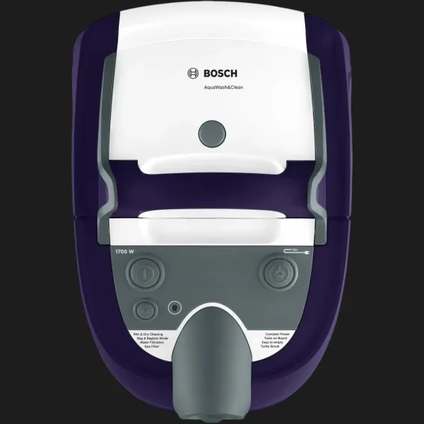 Пилосос миючий з аквафільтром Bosch Serie 4 AquaWash&Clean BWD41740 (Purple)
