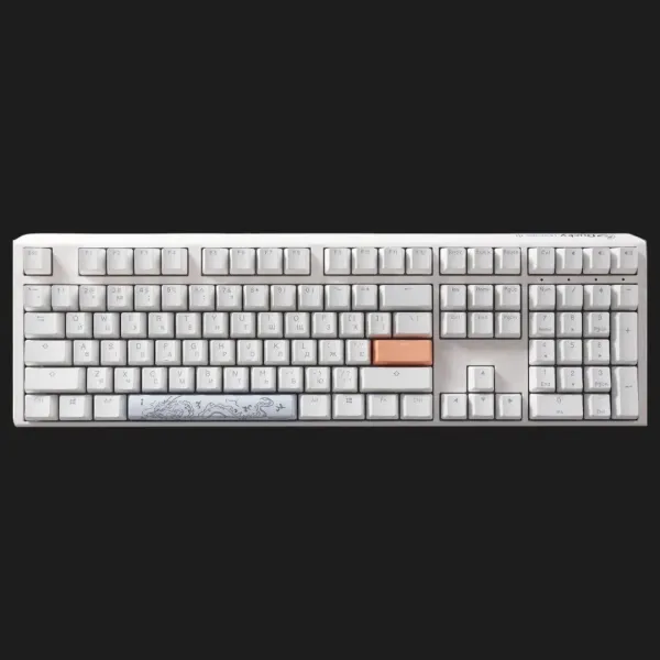 Клавіатура ігрова Ducky One 3 Cherry MX Red RGB (White) (UA)