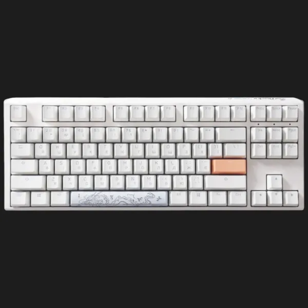 Клавіатура ігрова Ducky One 3 TKL Cherry MX Blue RGB (White) (UA)